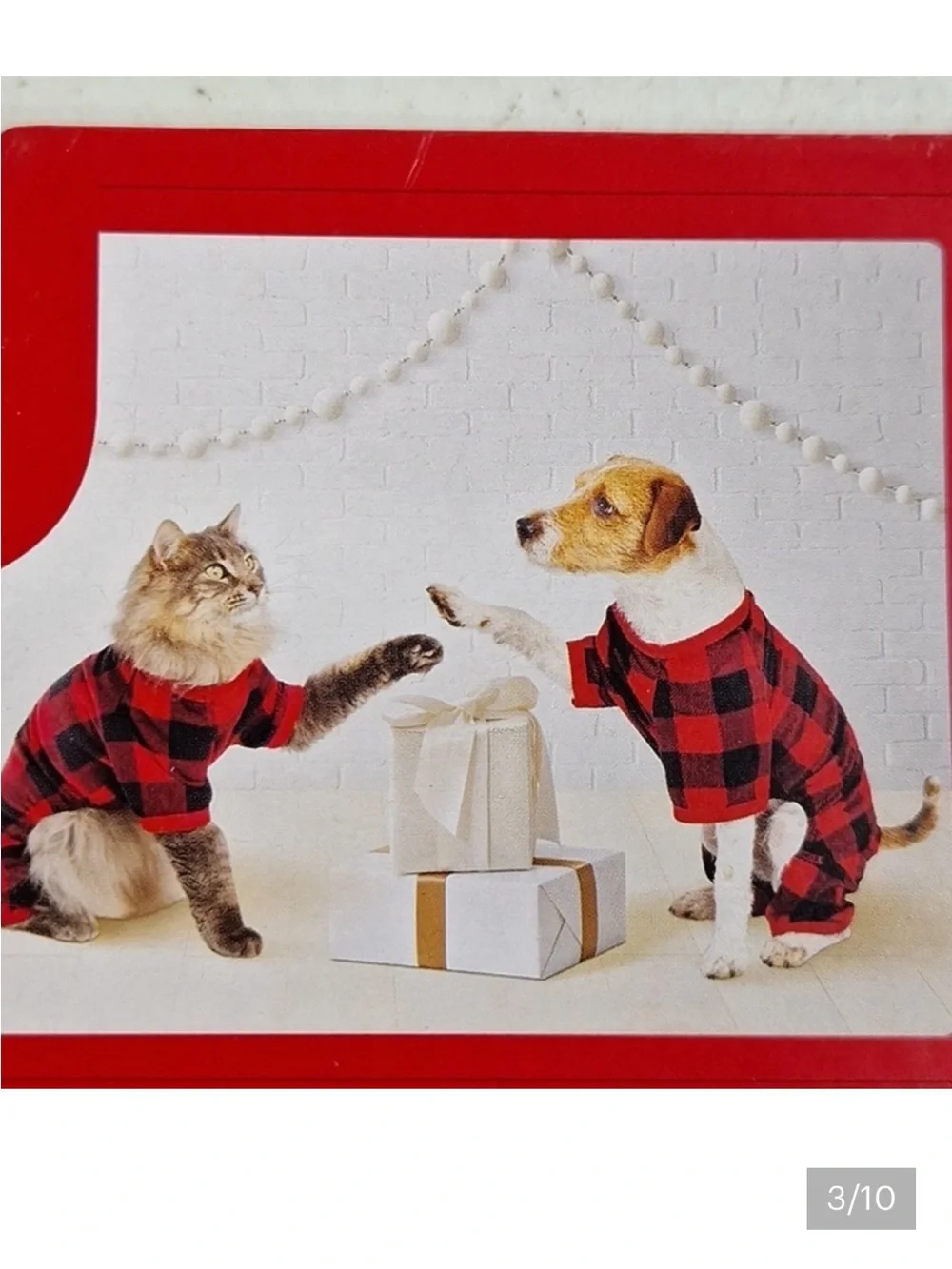 NWT Wondershop Target Medium Red Black Buffalo Plaid Pet Pajamas Dog Christmas